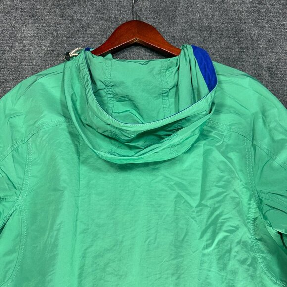 Club Monaco Jacket Womens  Medium Green Zip Up Hooded Pockets Windbreaker Rain - Picture 9 of 9